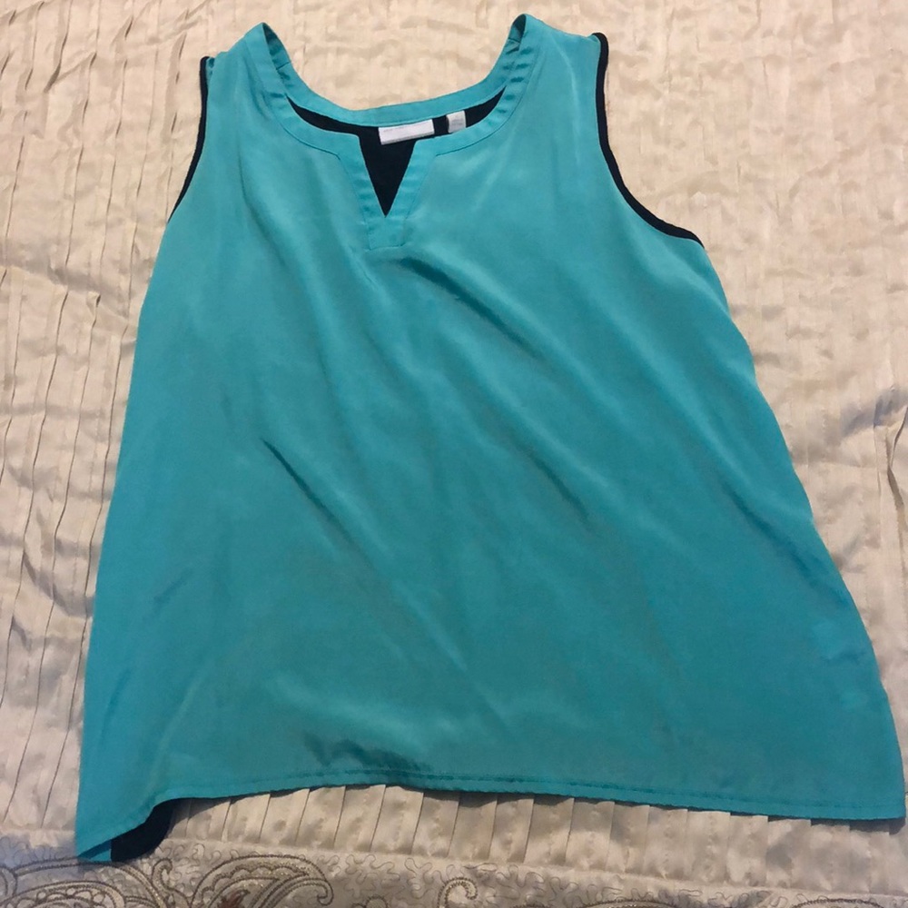 new york and company blue blouse